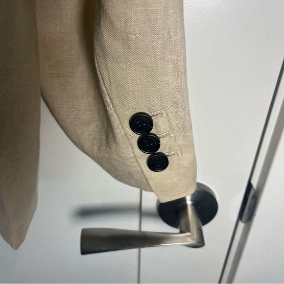 Linen Men's Blazer Quince XL - Picture 6 of 16